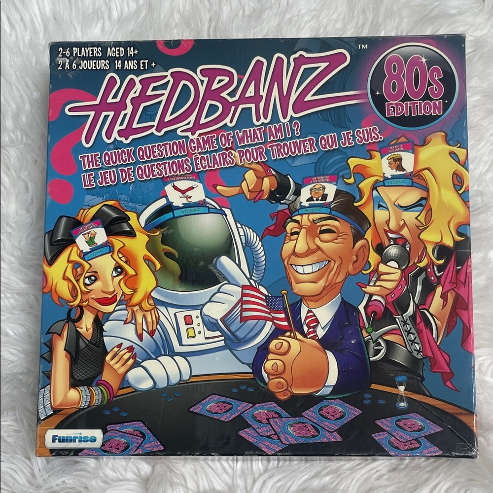 Hedbanz - 80's Edition [Game Complete] The quick question game of What am I?